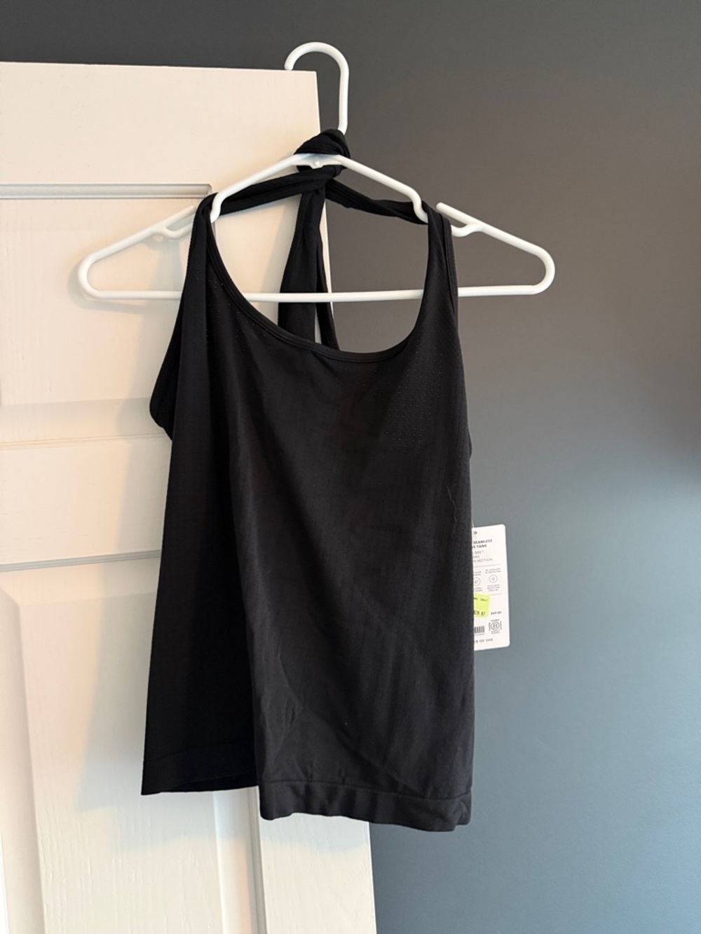 Athleta Black Twist-Back Tank Top